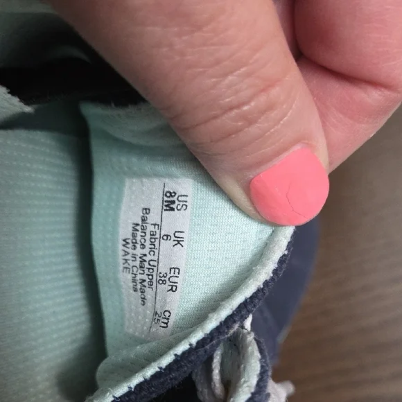 Dr. Scholl's Dark Blue Sneakers with White and Teal Accents - Picture 6 of 8